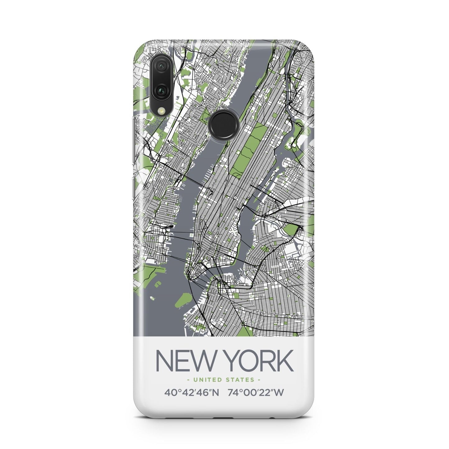 Map of New York Huawei Y9 2019