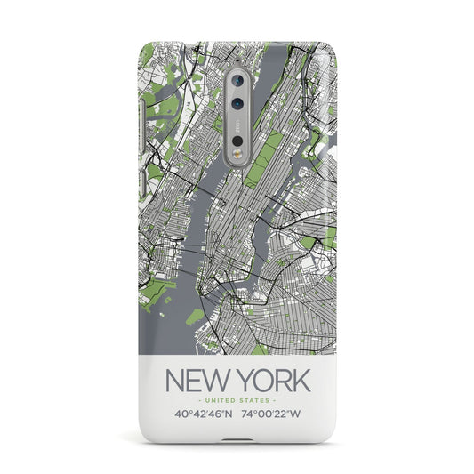Map of New York Nokia Case