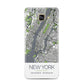 Map of New York Samsung Galaxy A3 2016 Case on gold phone