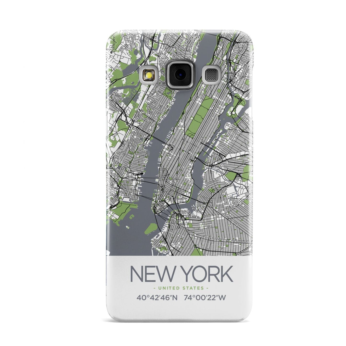 Map of New York Samsung Galaxy A3 Case