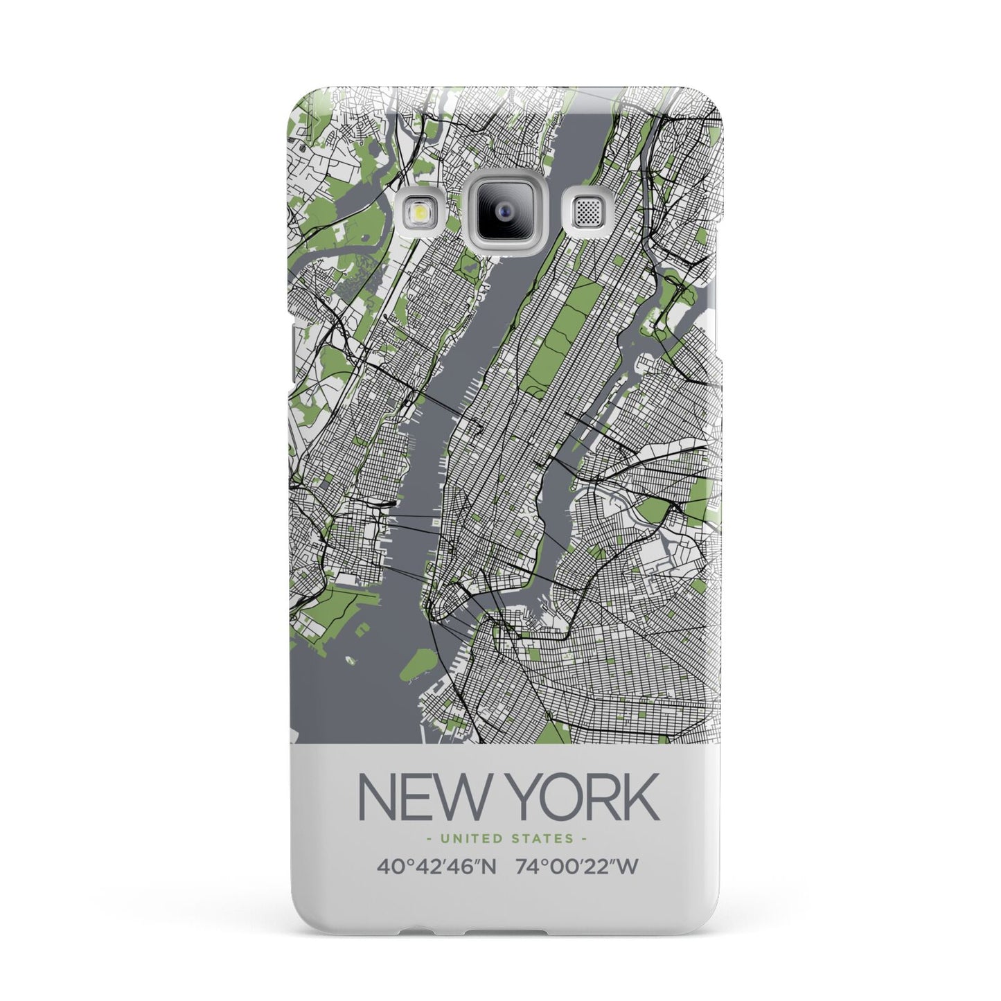 Map of New York Samsung Galaxy A7 2015 Case