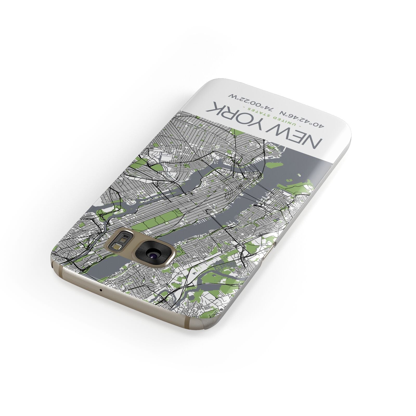 Map of New York Samsung Galaxy Case Front Close Up
