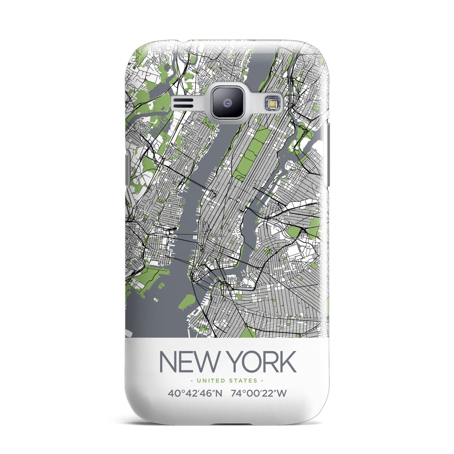 Map of New York Samsung Galaxy J1 2015 Case
