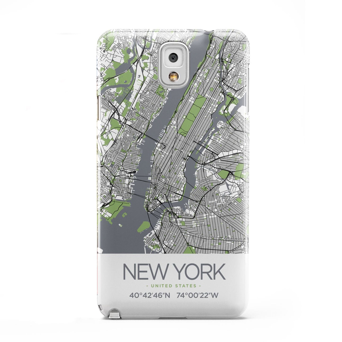 Map of New York Samsung Galaxy Note 3 Case