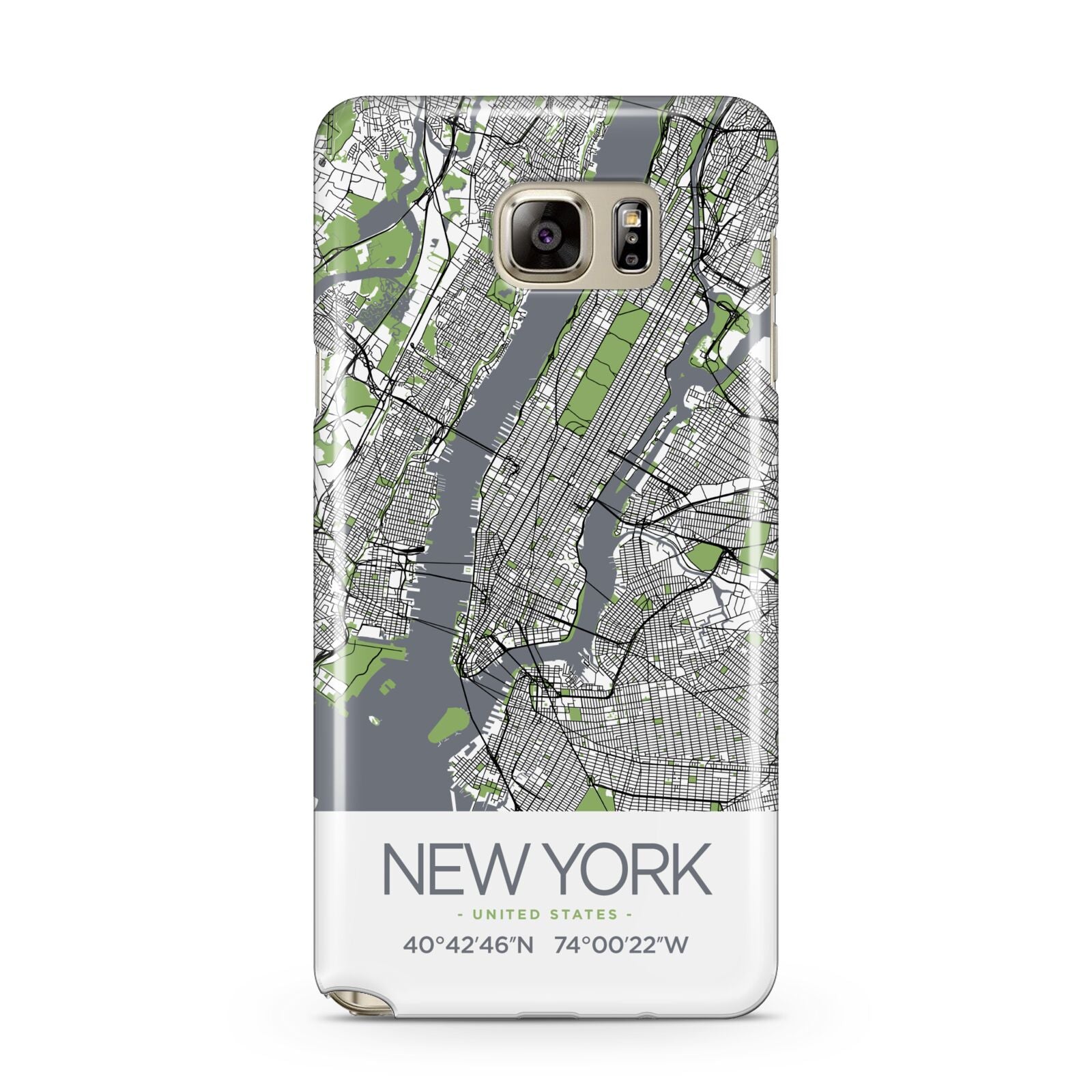 Map of New York Samsung Galaxy Note 5 Case