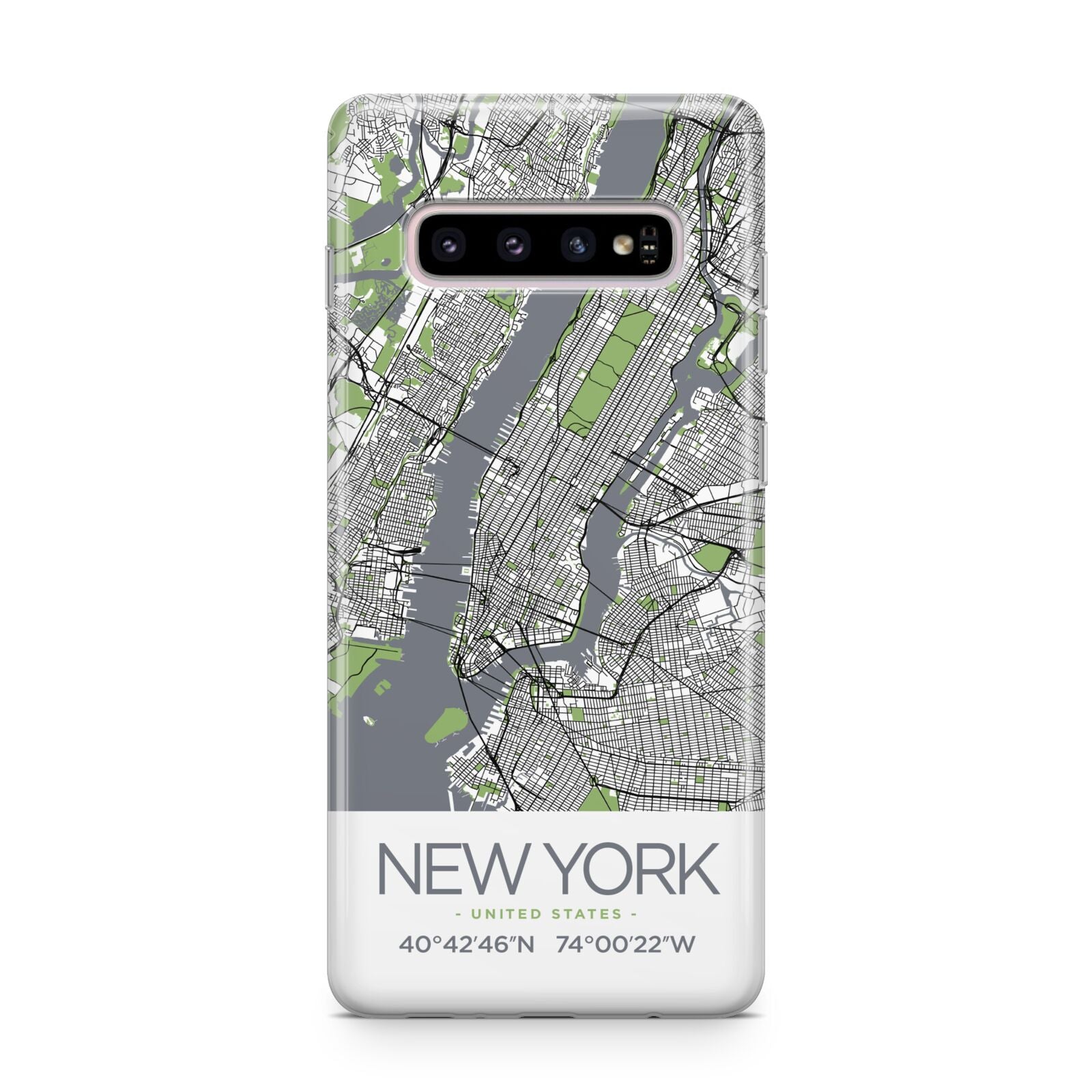 Map of New York Samsung Galaxy S10 Plus Case