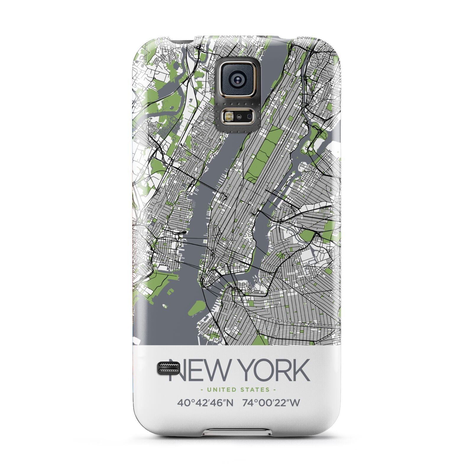 Map of New York Samsung Galaxy S5 Case