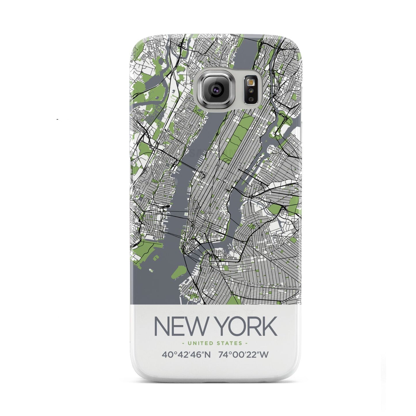 Map of New York Samsung Galaxy S6 Case