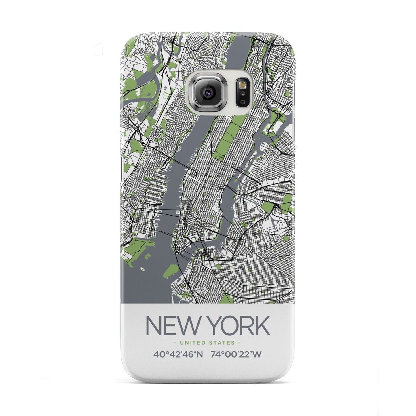 Map of New York Samsung Galaxy S6 Edge Case