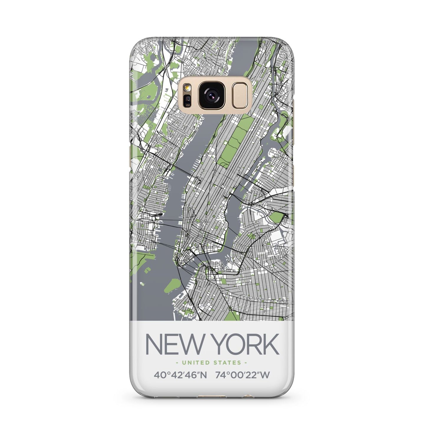 Map of New York Samsung Galaxy S8 Plus Case