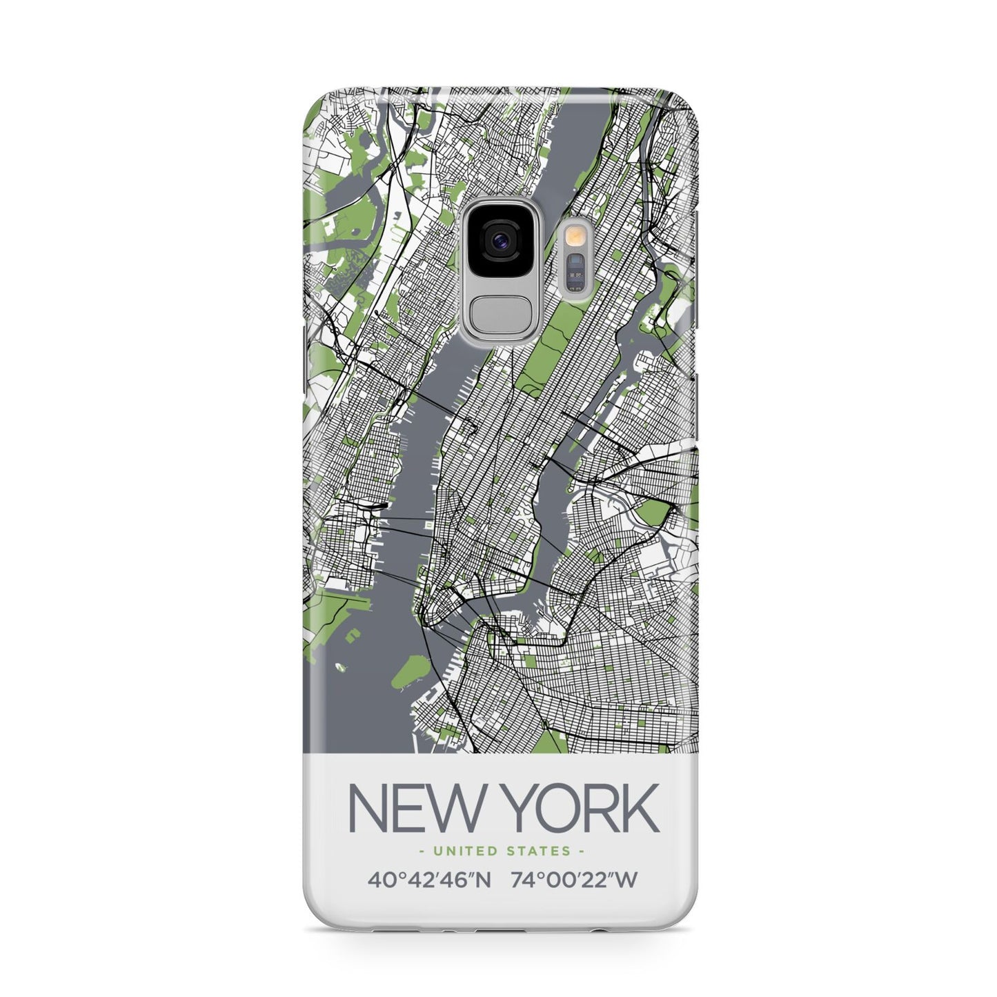 Map of New York Samsung Galaxy S9 Case