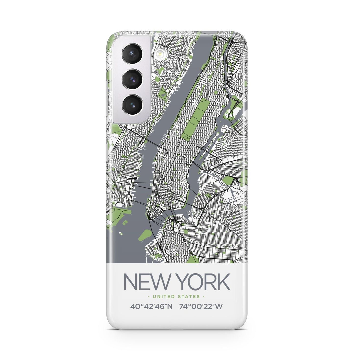 Map of New York Samsung S21 Case