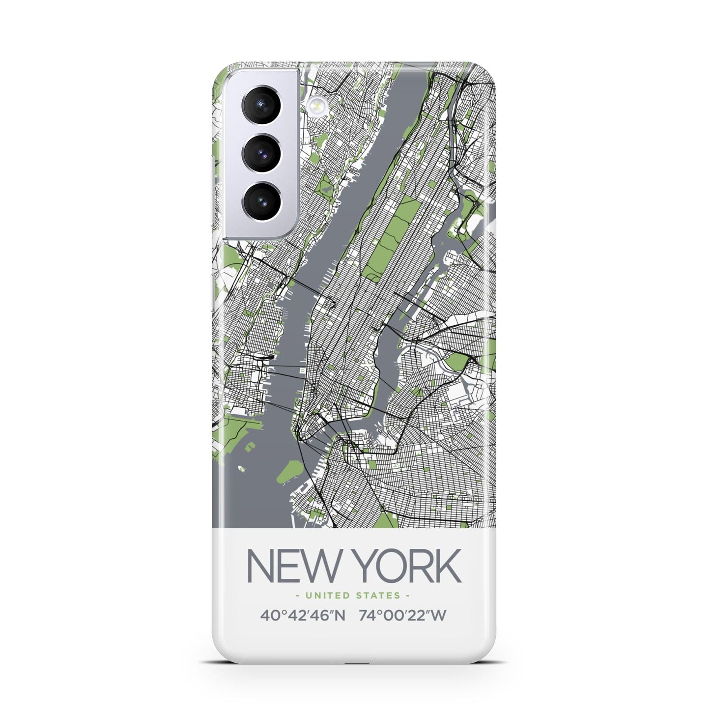 Map of New York Samsung S21 Plus Case