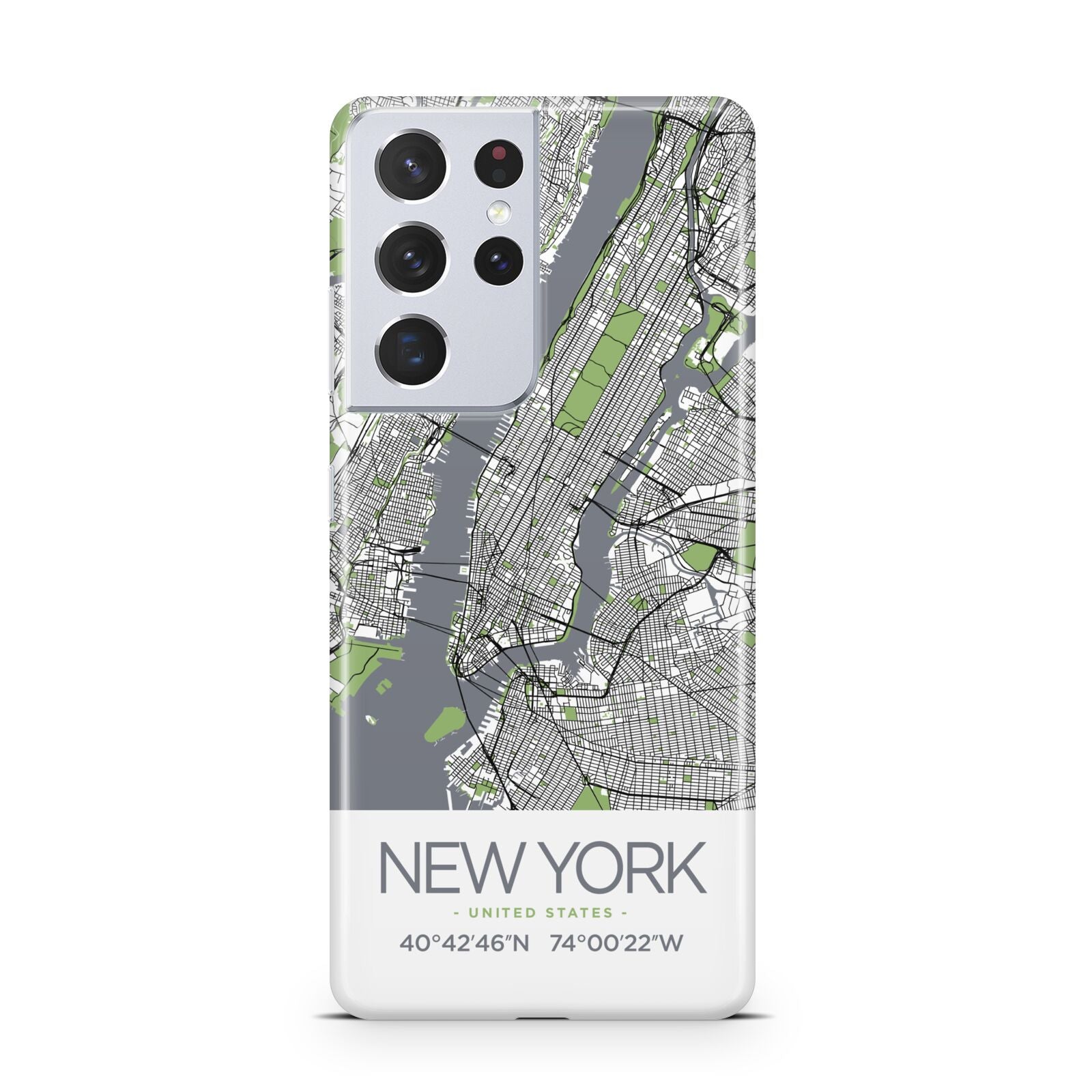 Map of New York Samsung S21 Ultra Case