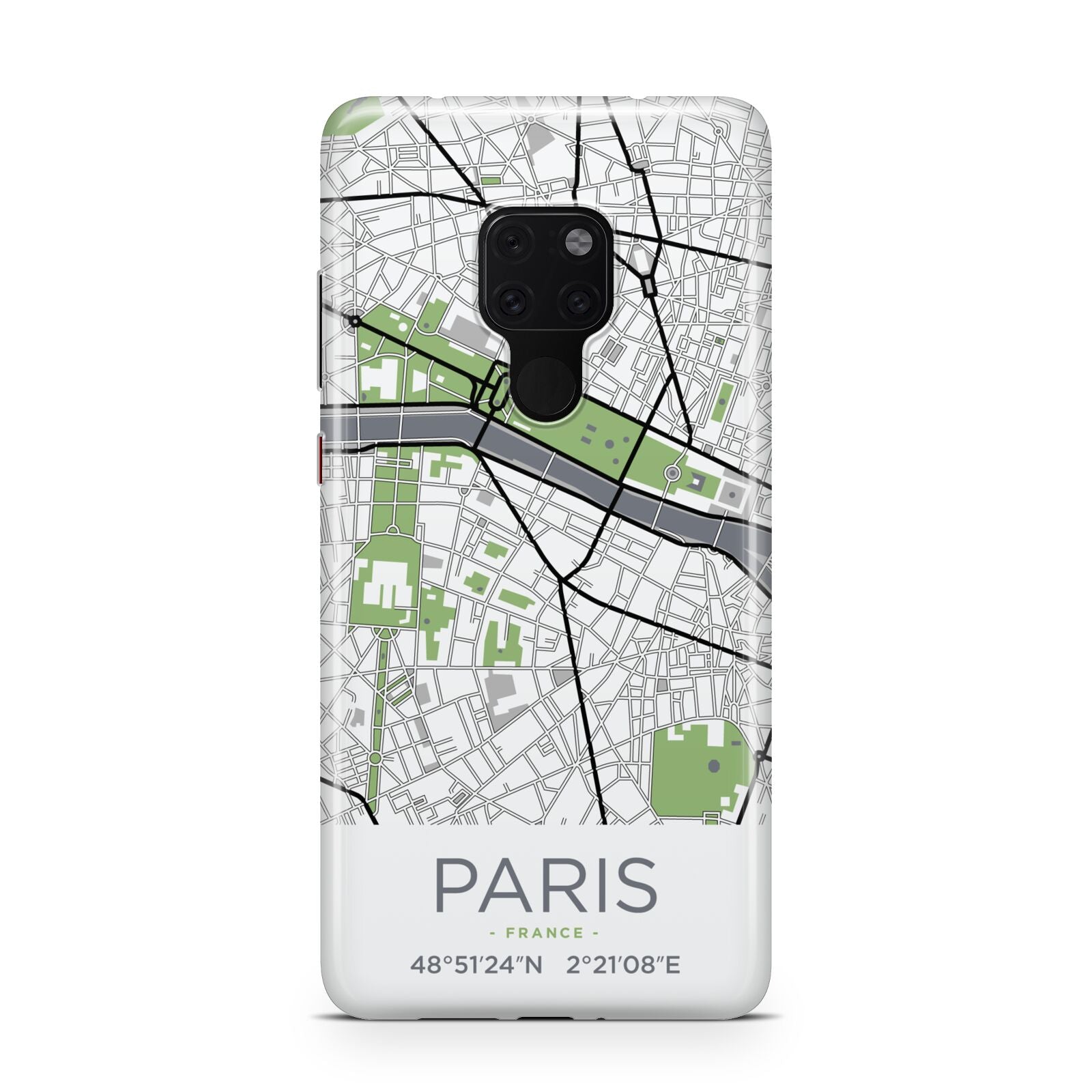 Map of Paris Huawei Mate 20 Phone Case