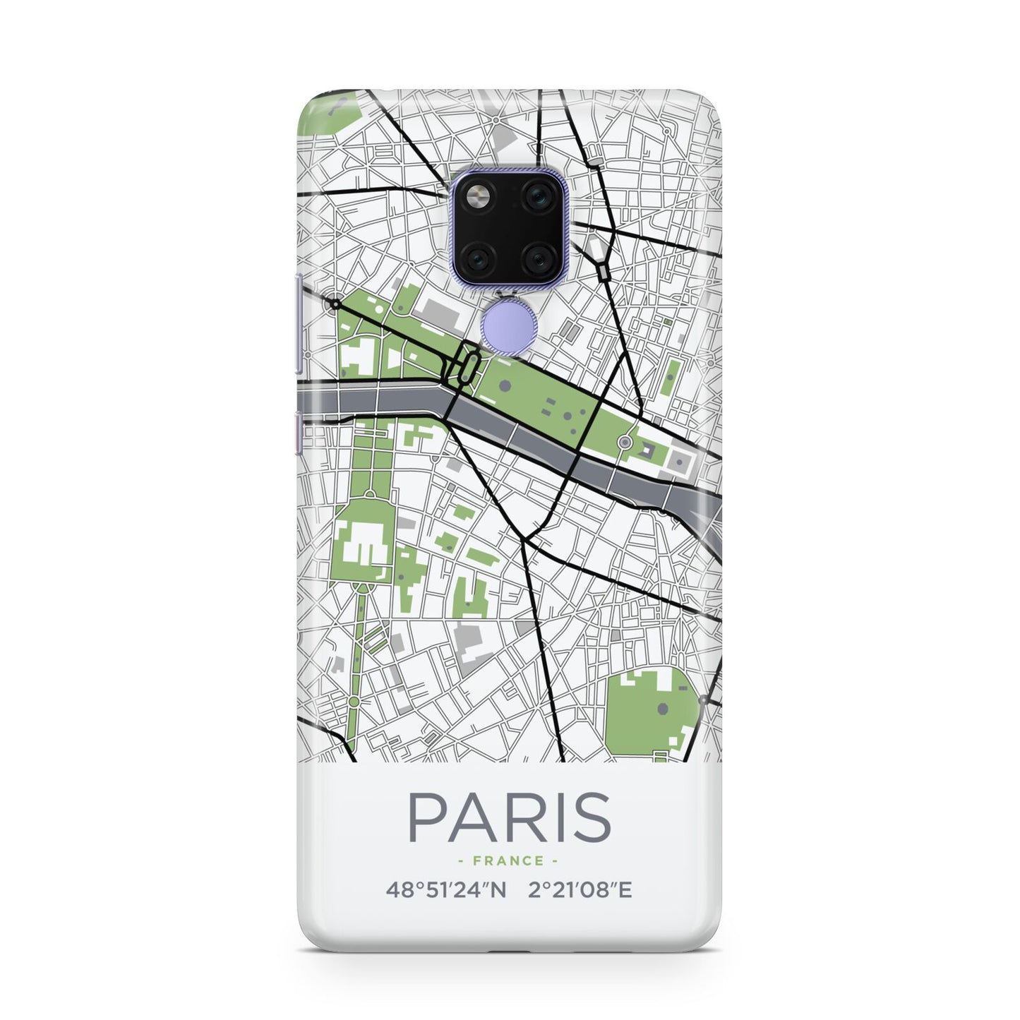 Map of Paris Huawei Mate 20X Phone Case