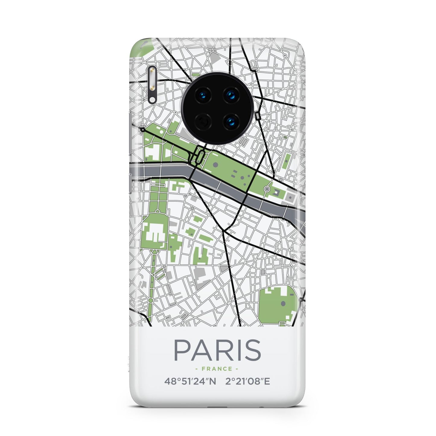 Map of Paris Huawei Mate 30