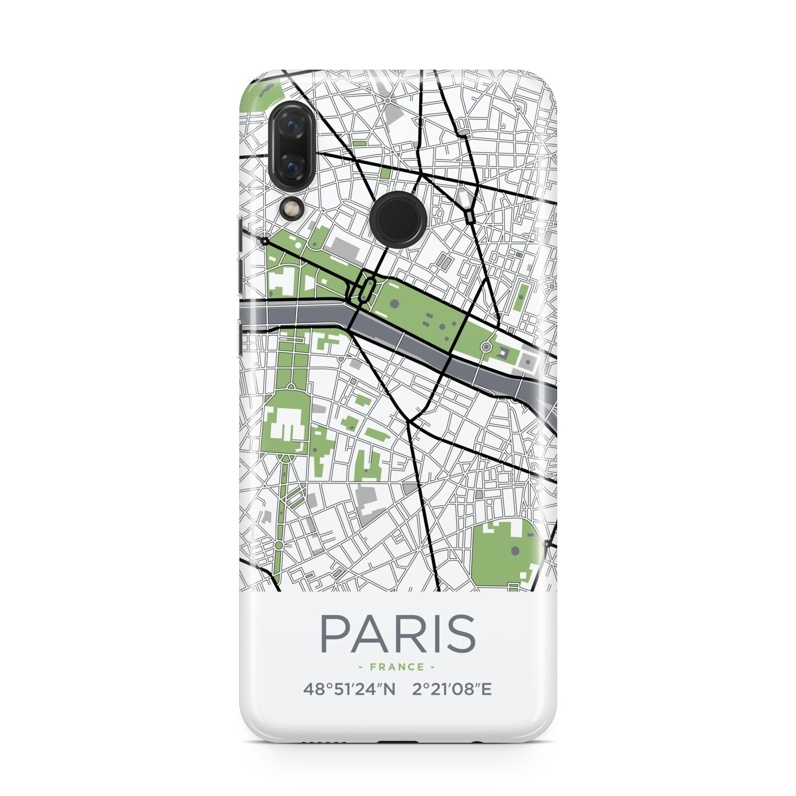 Map of Paris Huawei Nova 3 Phone Case