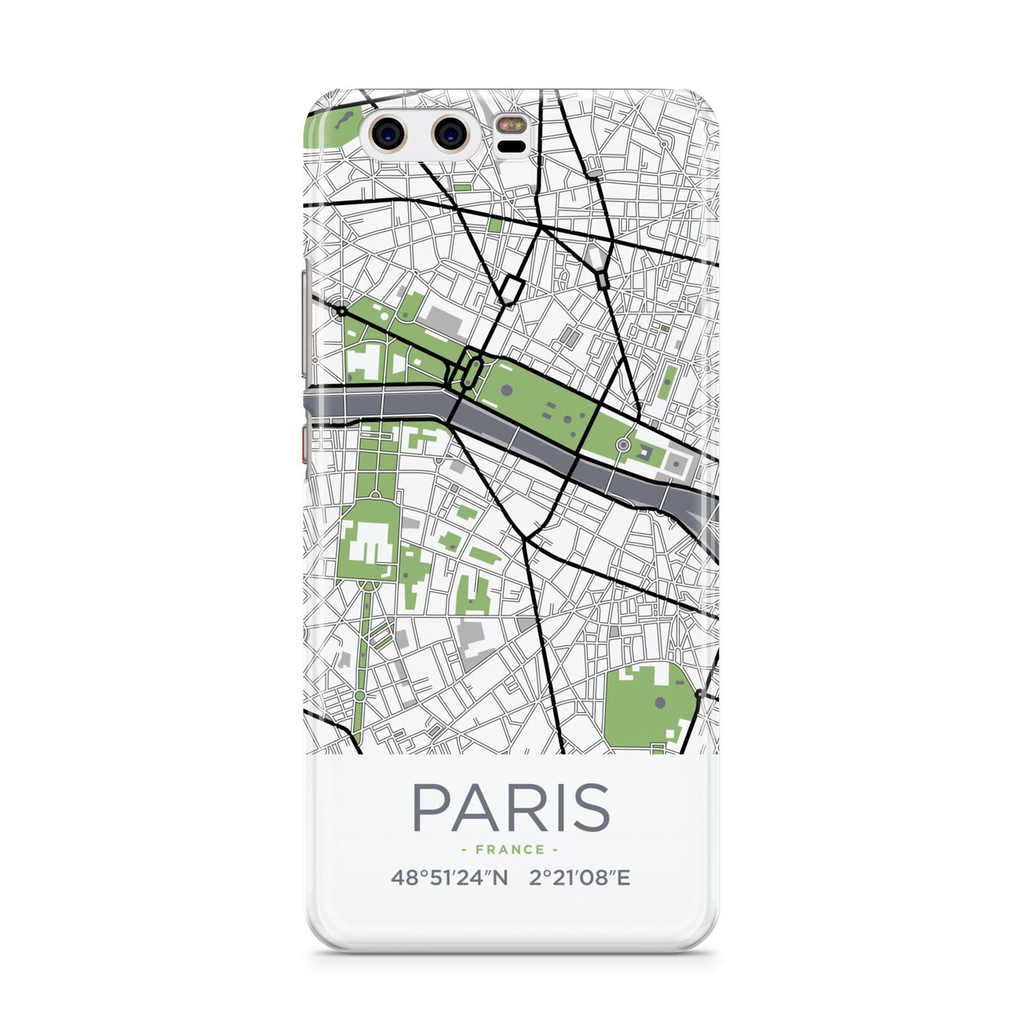 Map of Paris Huawei P10 Phone Case