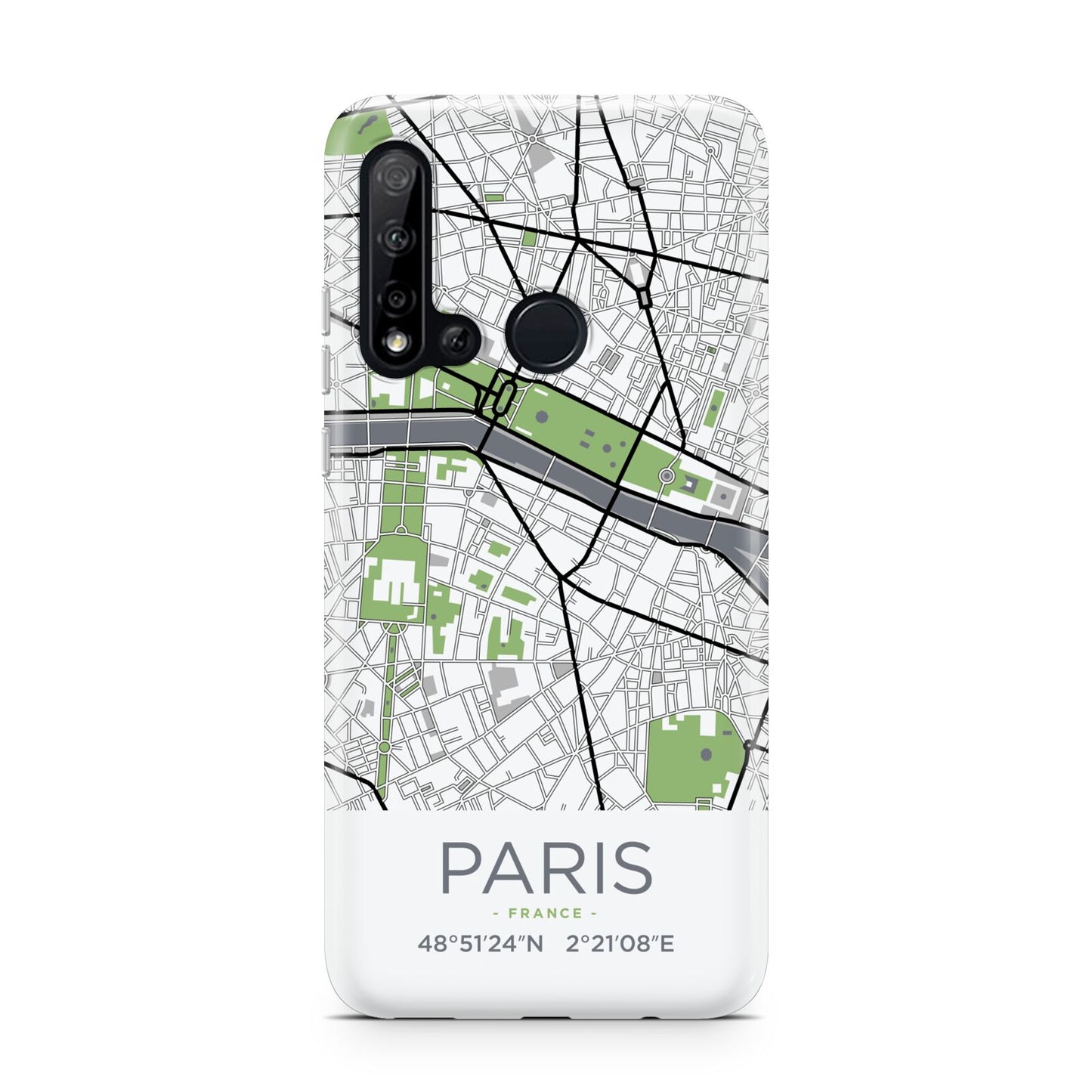 Map of Paris Huawei P20 Lite 5G Phone Case