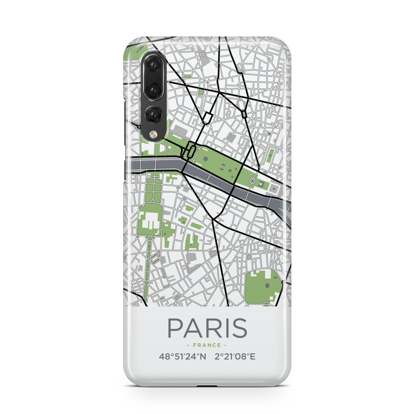 Map of Paris Huawei P20 Pro Phone Case