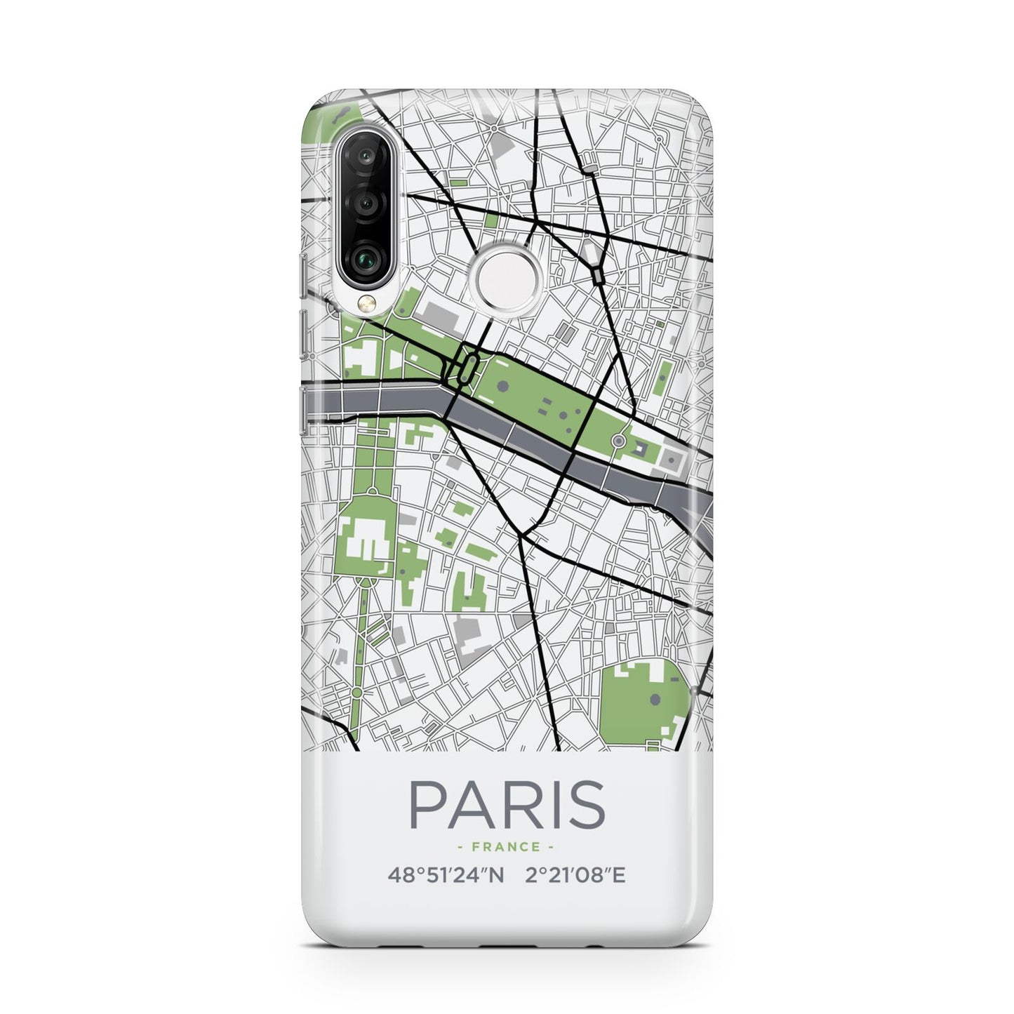 Map of Paris Huawei P30 Lite Phone Case