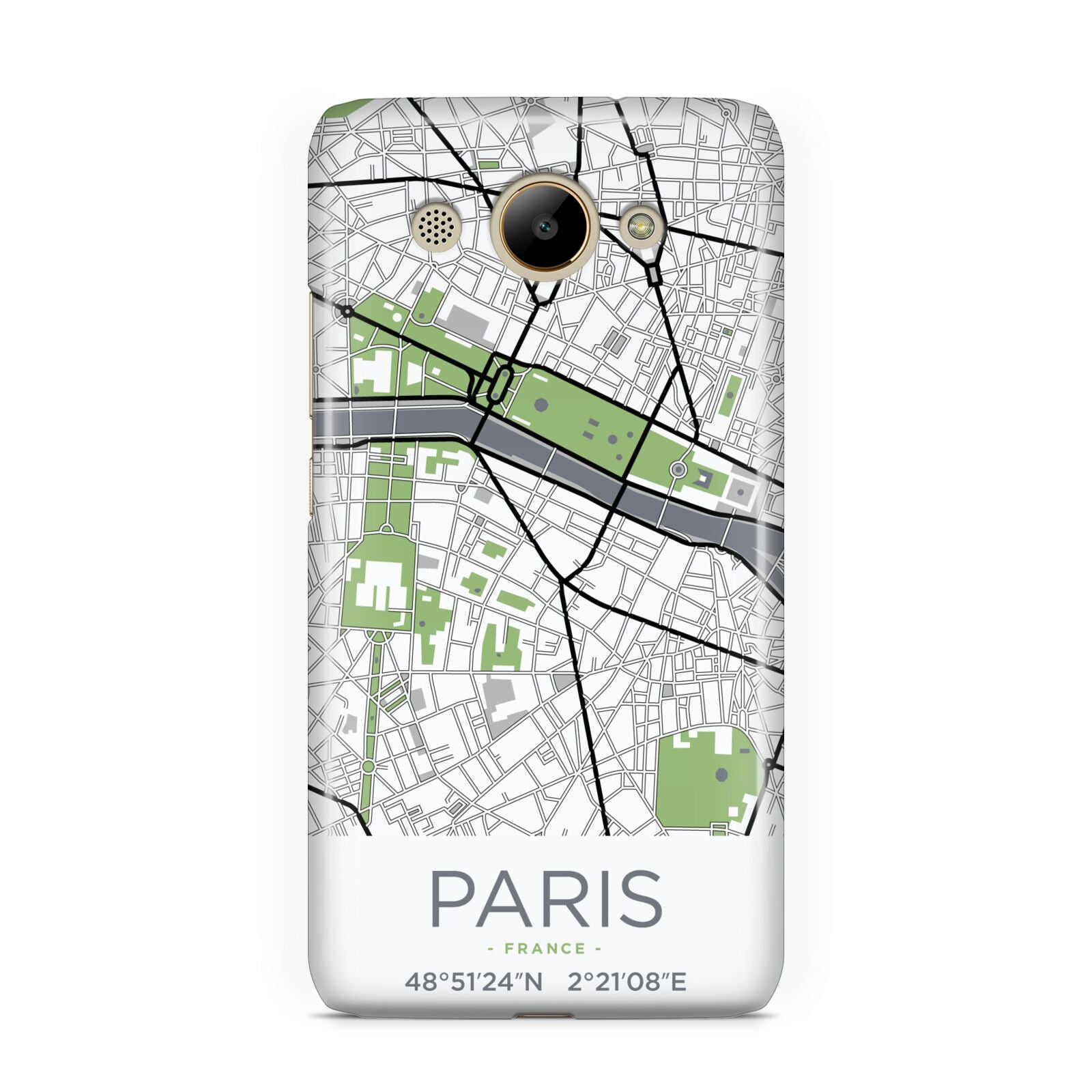 Map of Paris Huawei Y3 2017