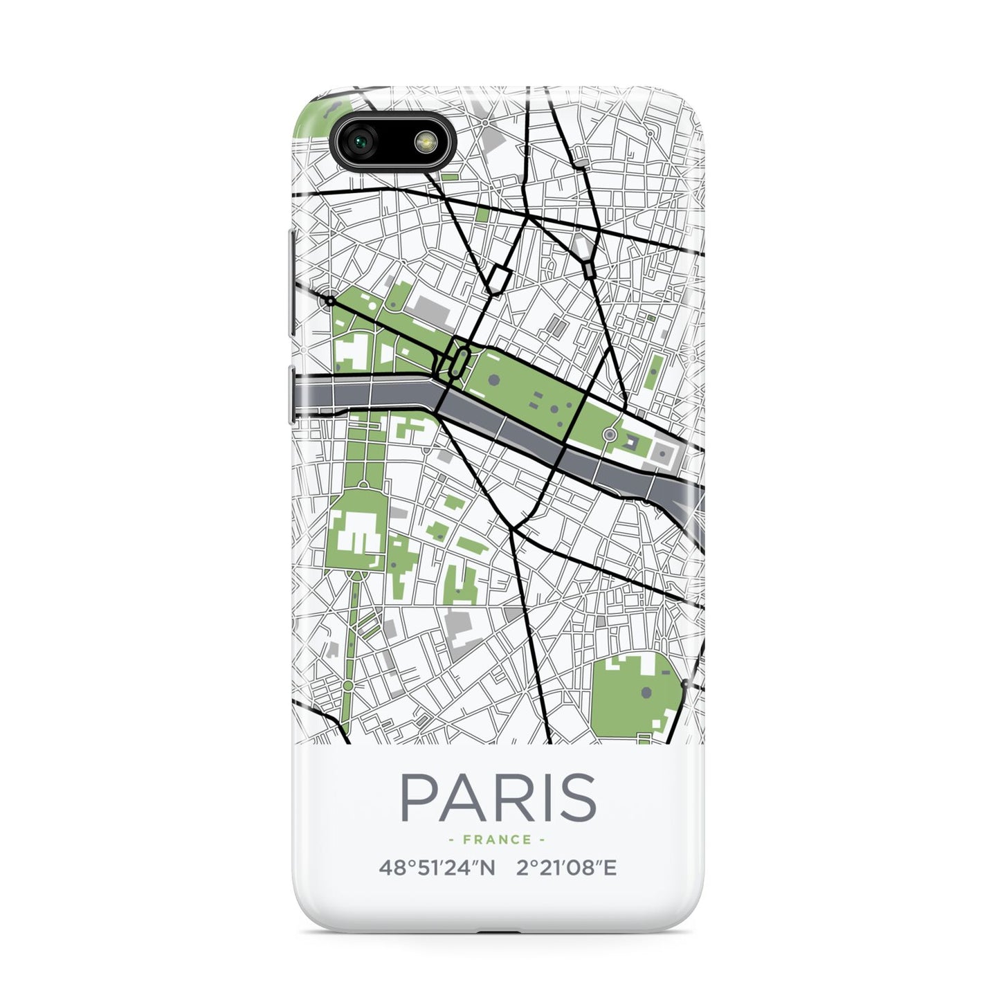 Map of Paris Huawei Y5 Prime 2018 Phone Case