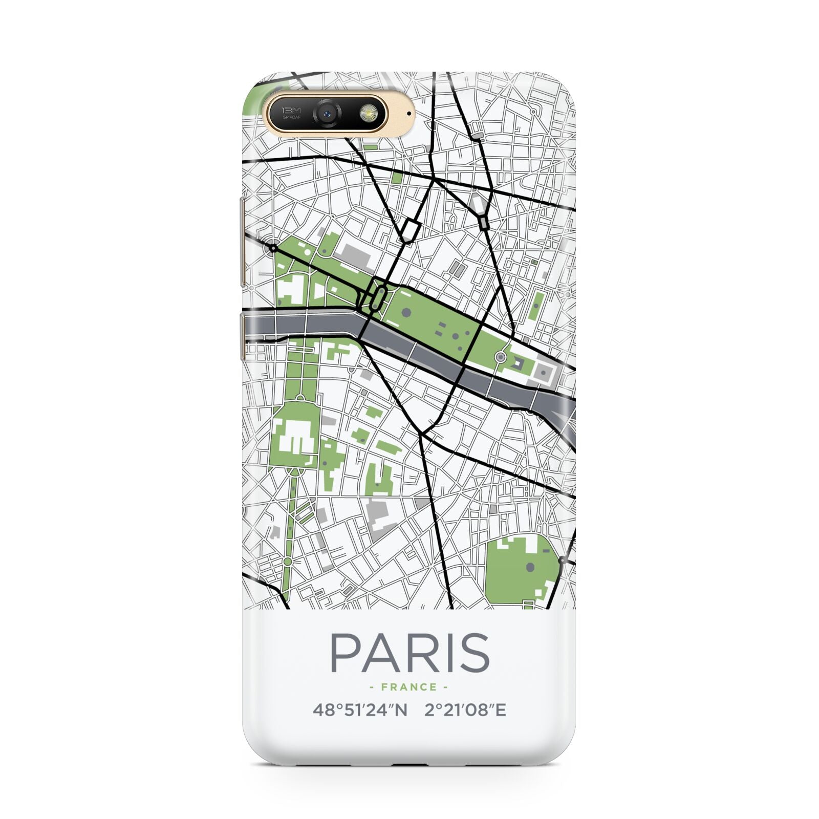 Map of Paris Huawei Y6 2018