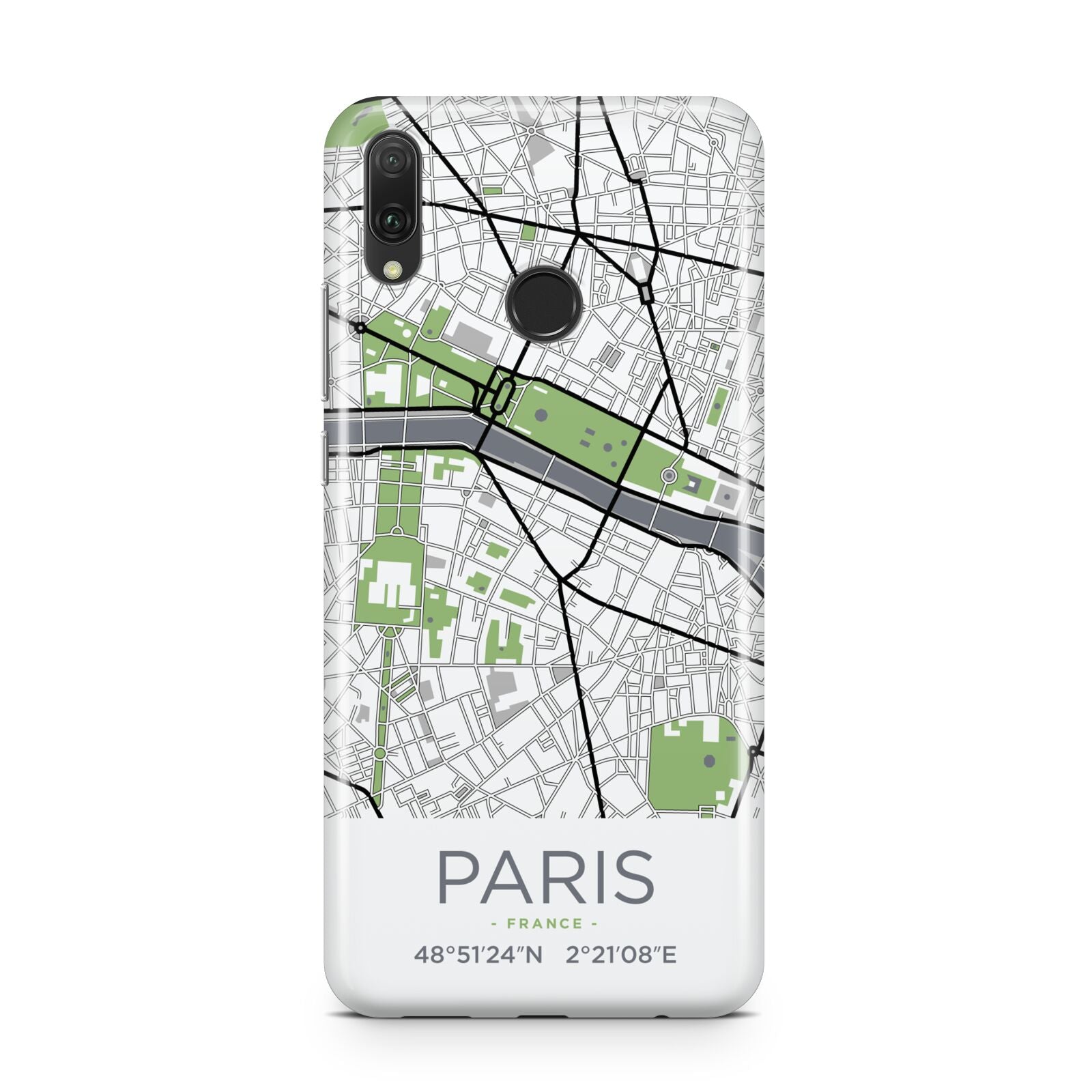 Map of Paris Huawei Y9 2019