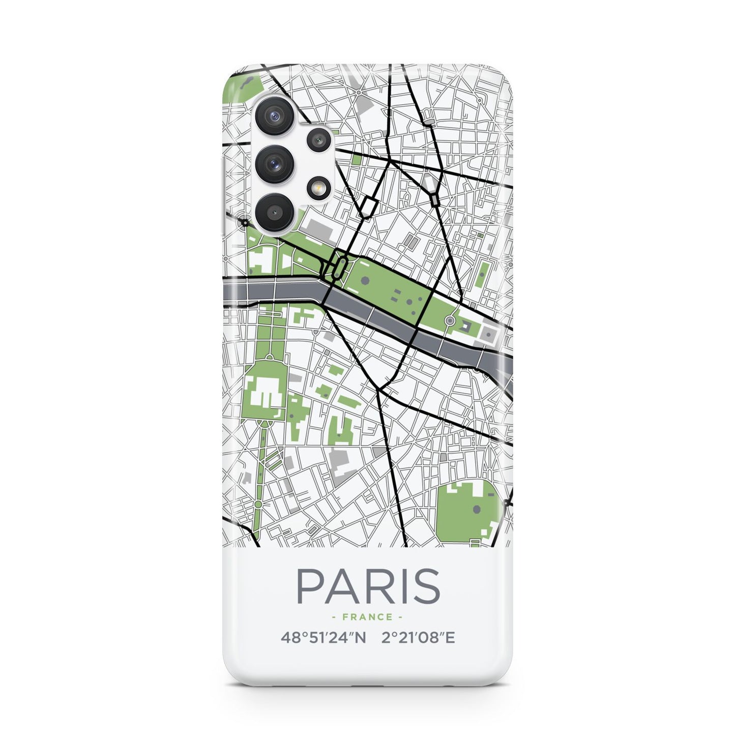 Map of Paris Samsung A32 5G Case