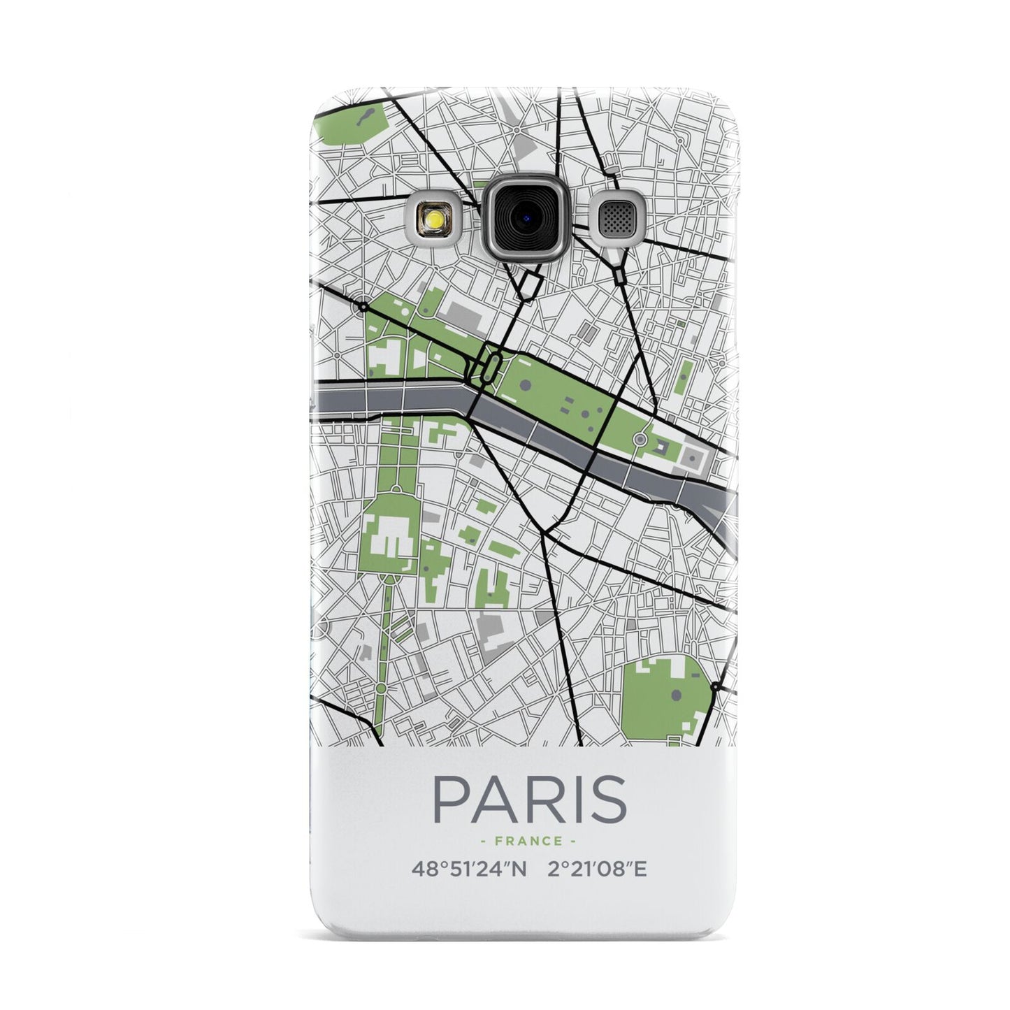 Map of Paris Samsung Galaxy A3 Case