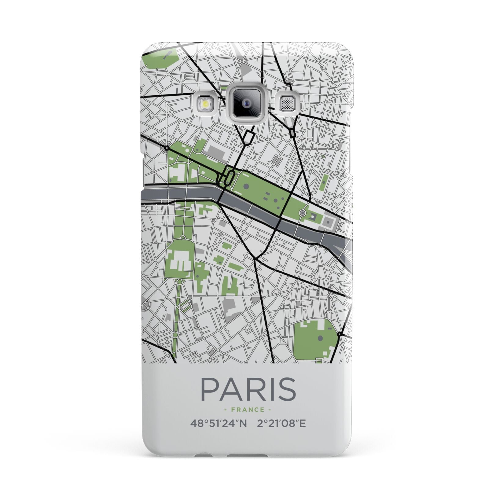 Map of Paris Samsung Galaxy A7 2015 Case