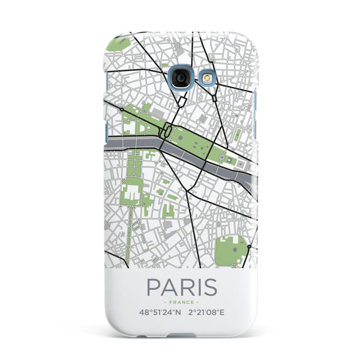 Map of Paris Samsung Galaxy A7 2017 Case