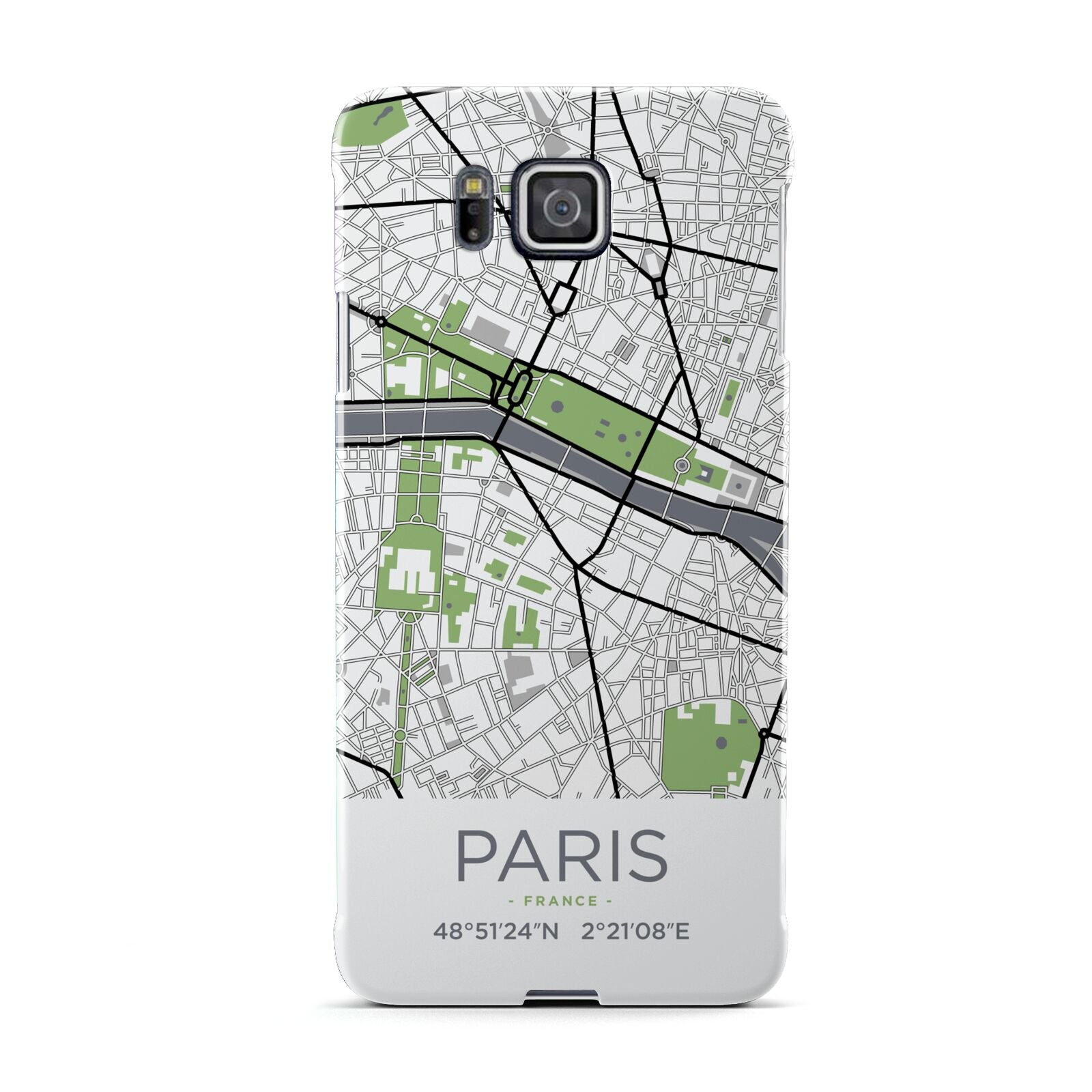 Map of Paris Samsung Galaxy Alpha Case