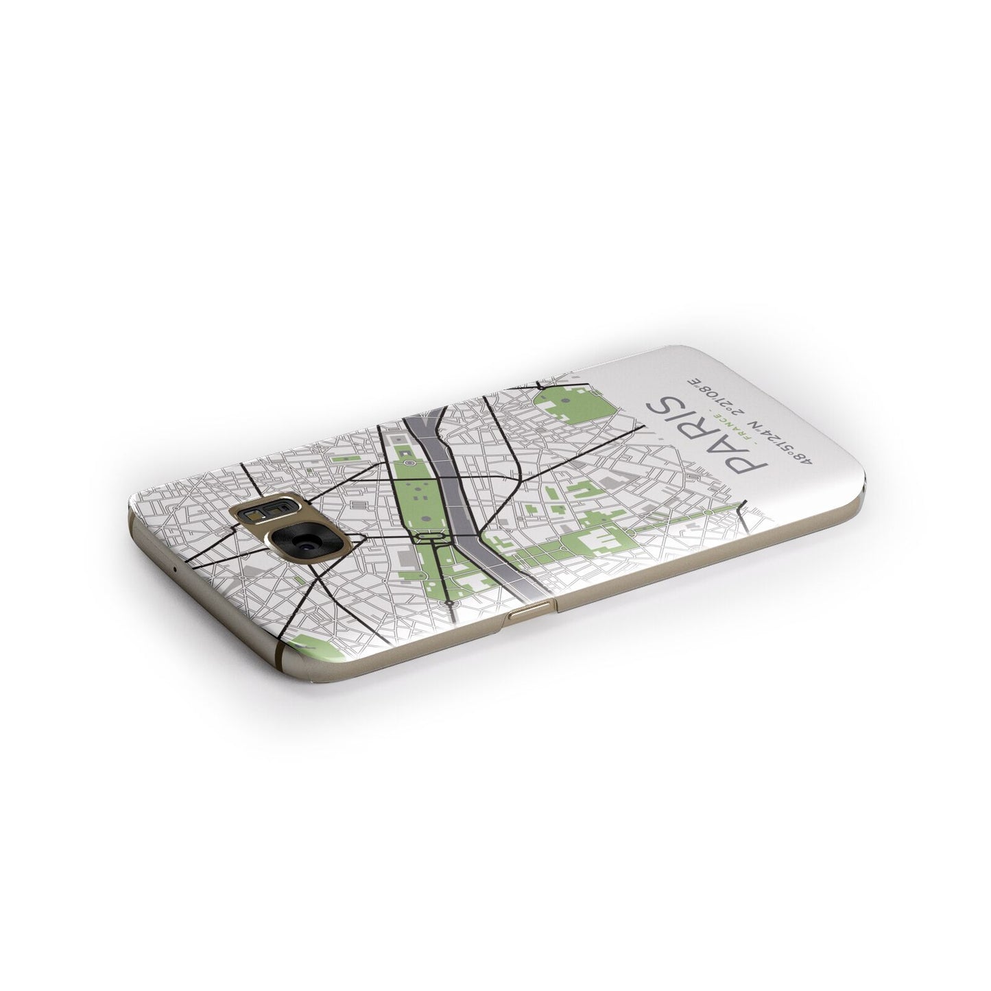 Map of Paris Samsung Galaxy Case Side Close Up