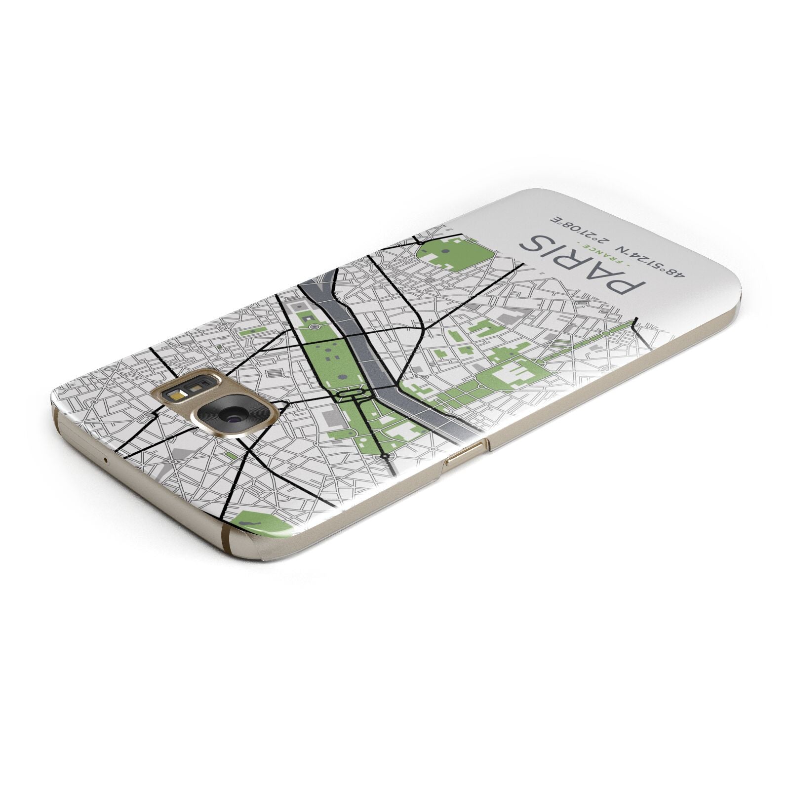 Map of Paris Samsung Galaxy Case Top Cutout