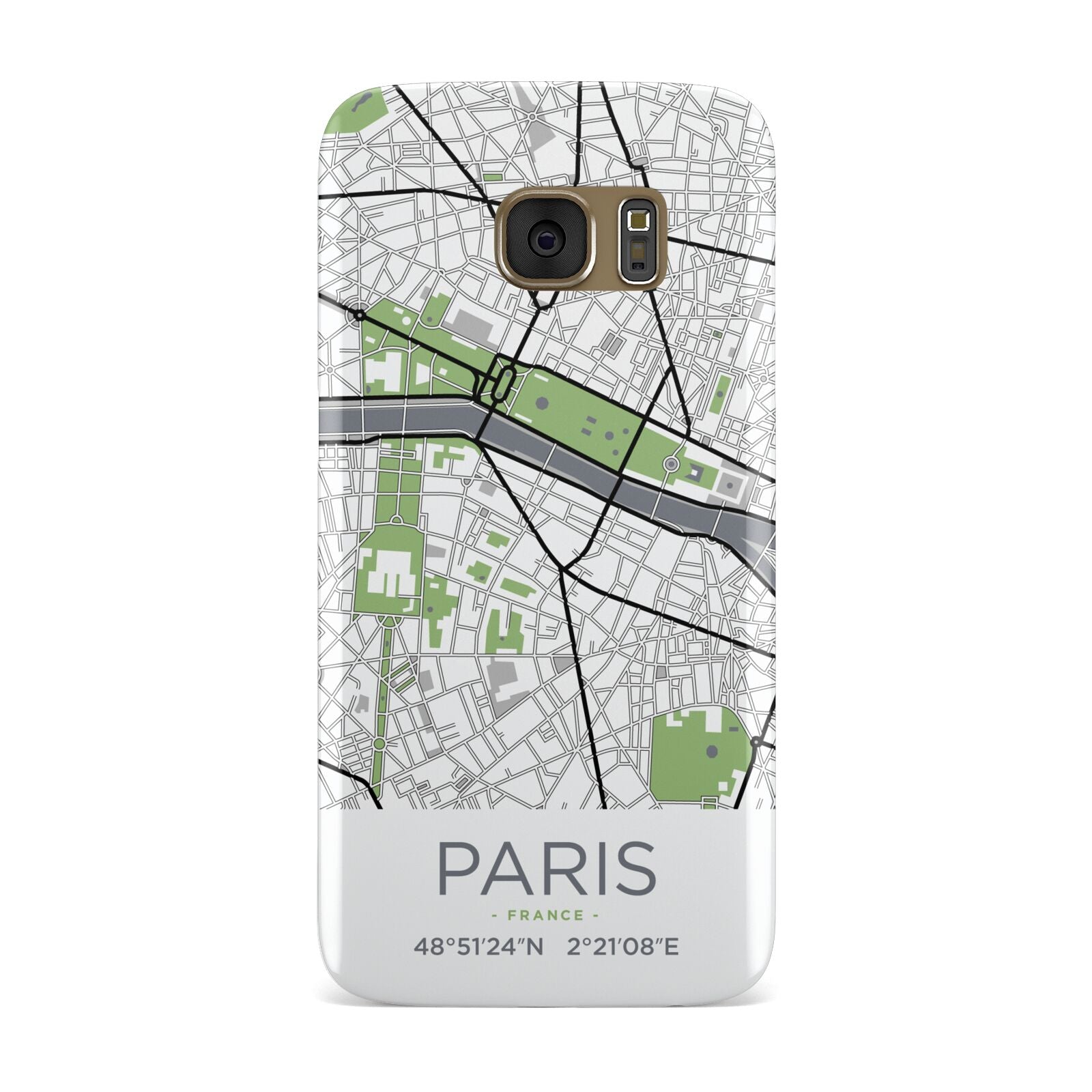 Map of Paris Samsung Galaxy Case