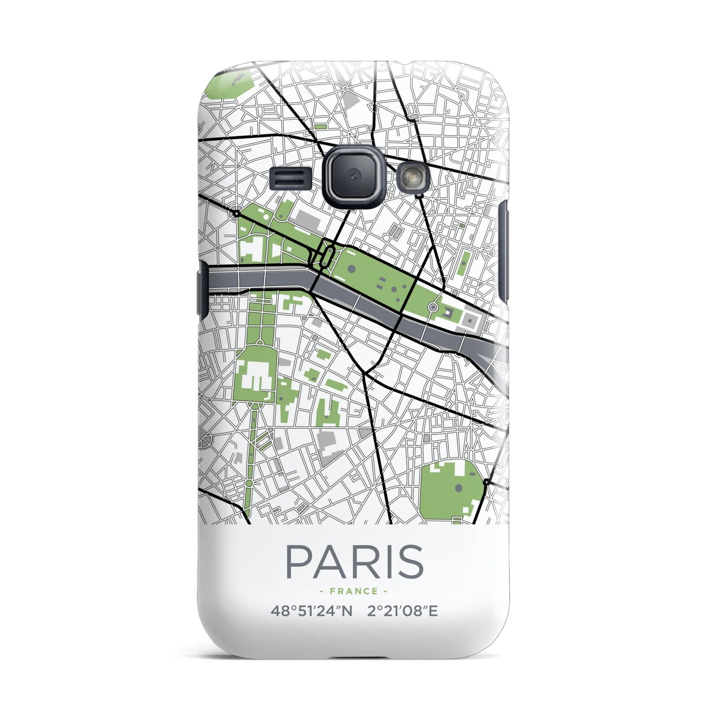 Map of Paris Samsung Galaxy J1 2016 Case