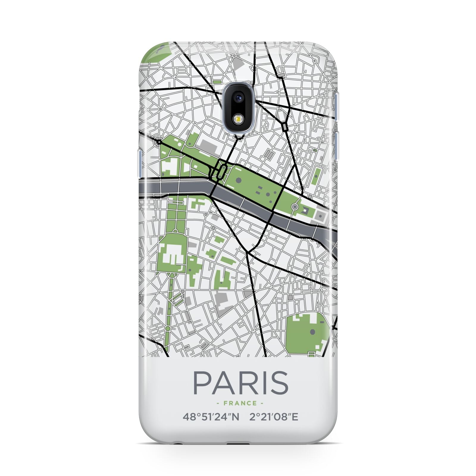 Map of Paris Samsung Galaxy J3 2017 Case