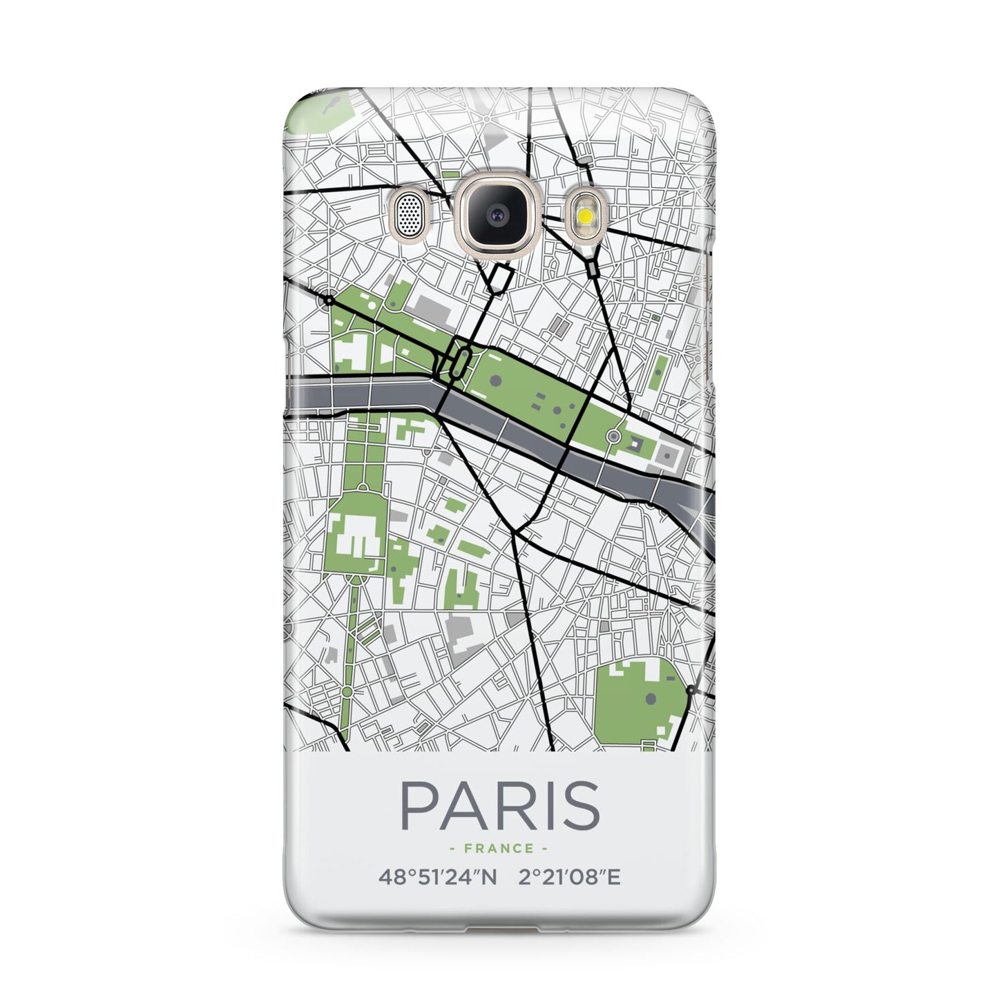 Map of Paris Samsung Galaxy J5 2016 Case