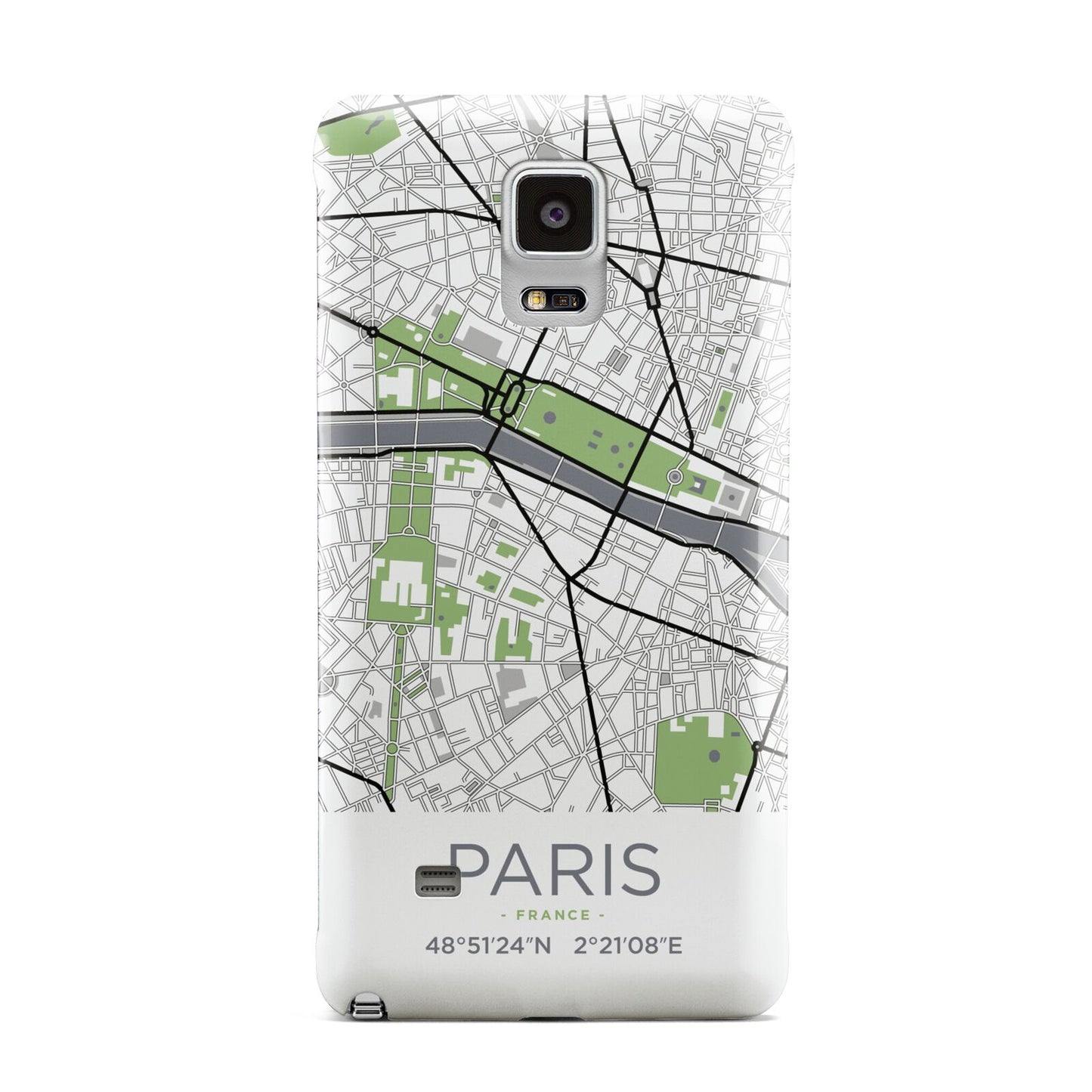Map of Paris Samsung Galaxy Note 4 Case