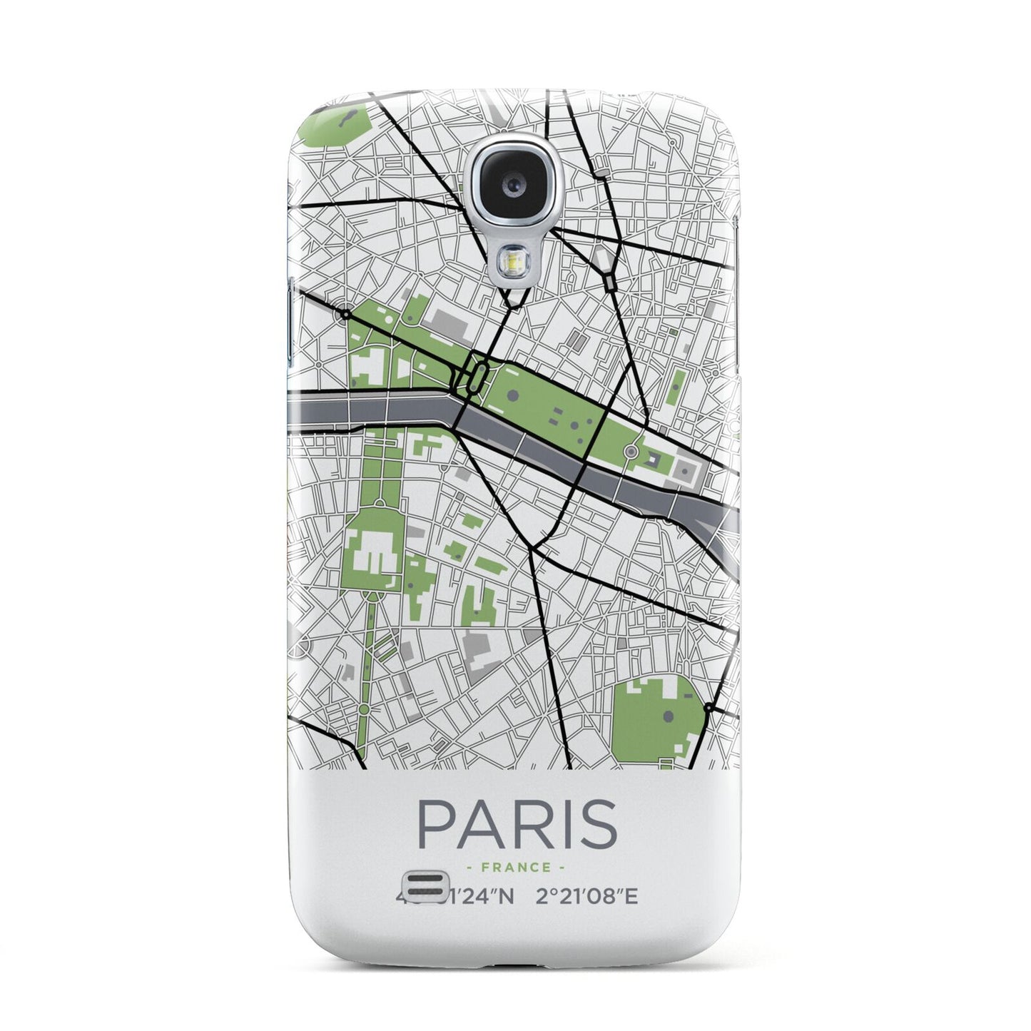 Map of Paris Samsung Galaxy S4 Case