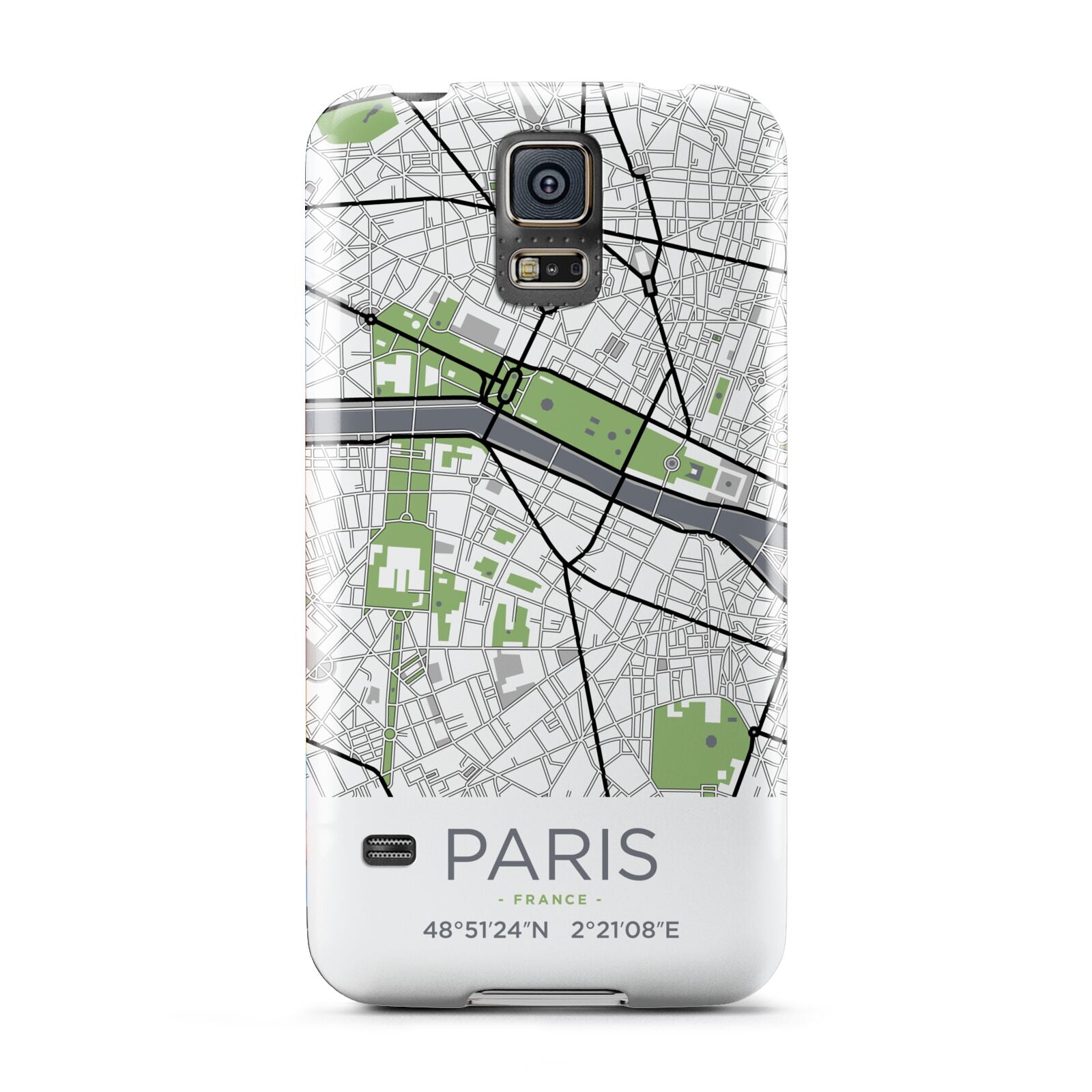 Map of Paris Samsung Galaxy S5 Case