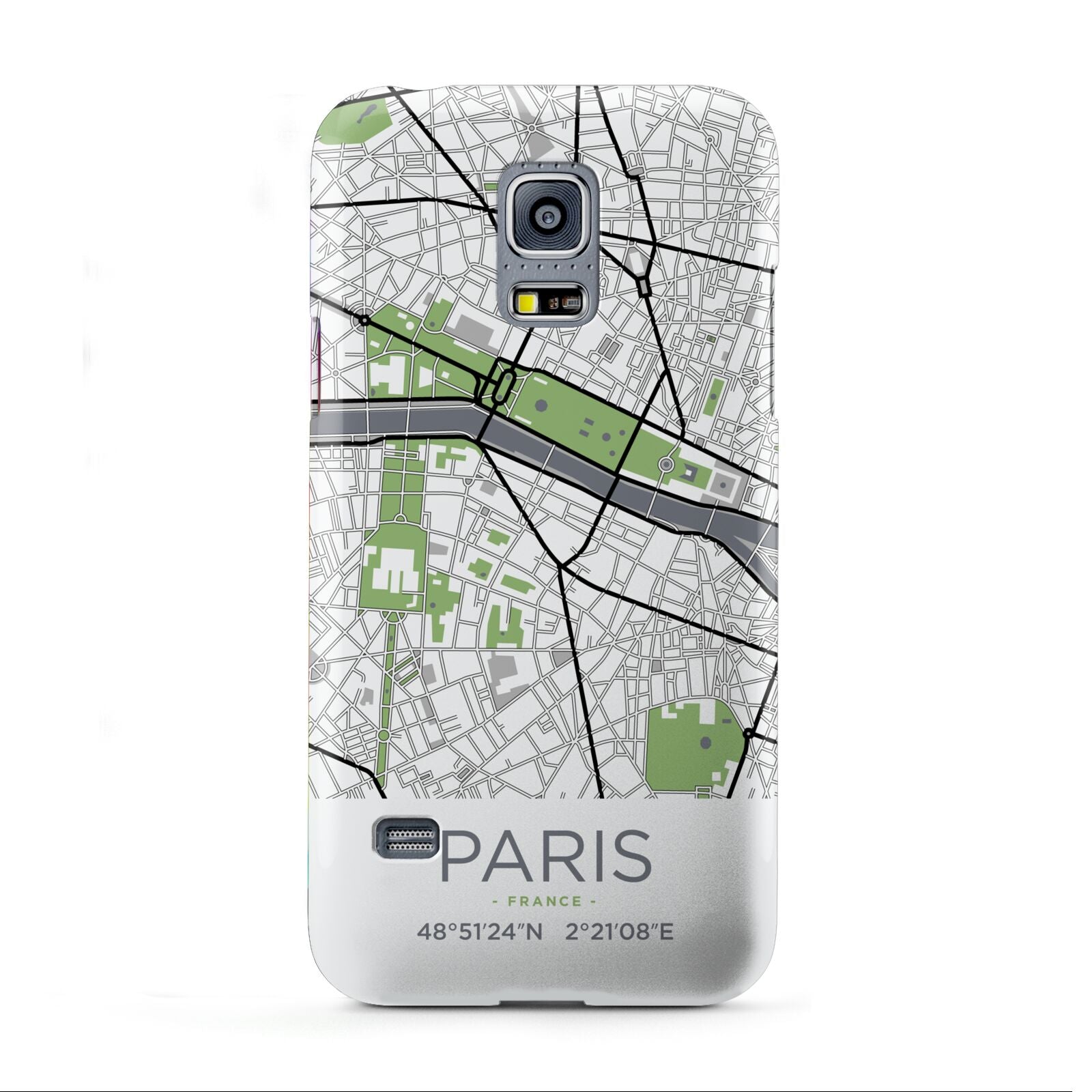 Map of Paris Samsung Galaxy S5 Mini Case