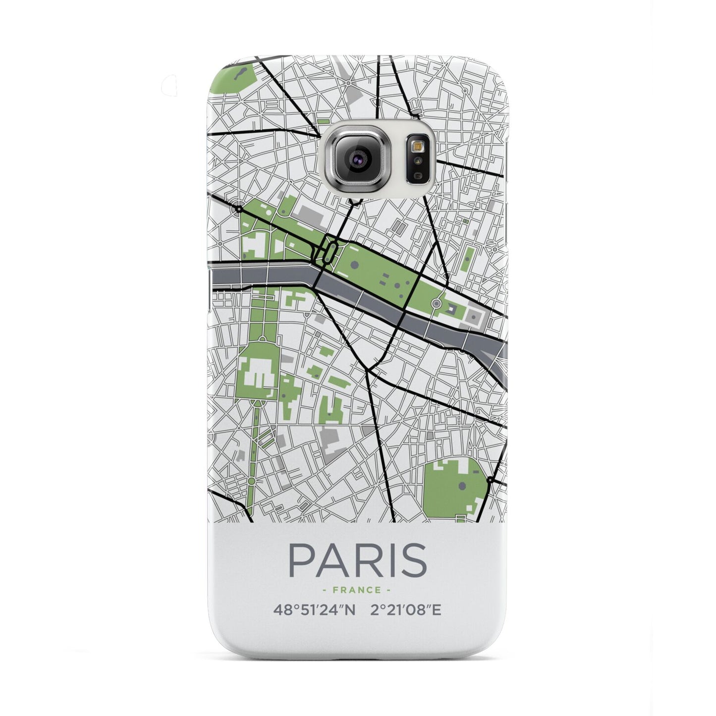 Map of Paris Samsung Galaxy S6 Edge Case