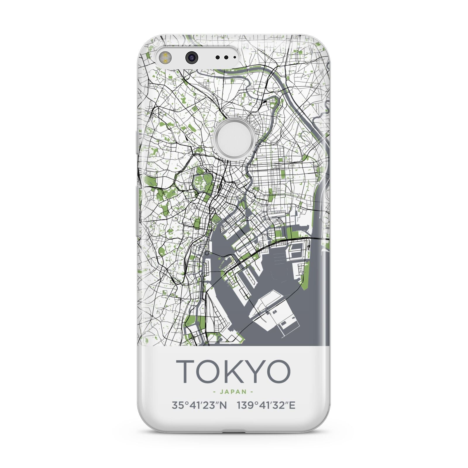 Map of Tokyo Google Pixel Case