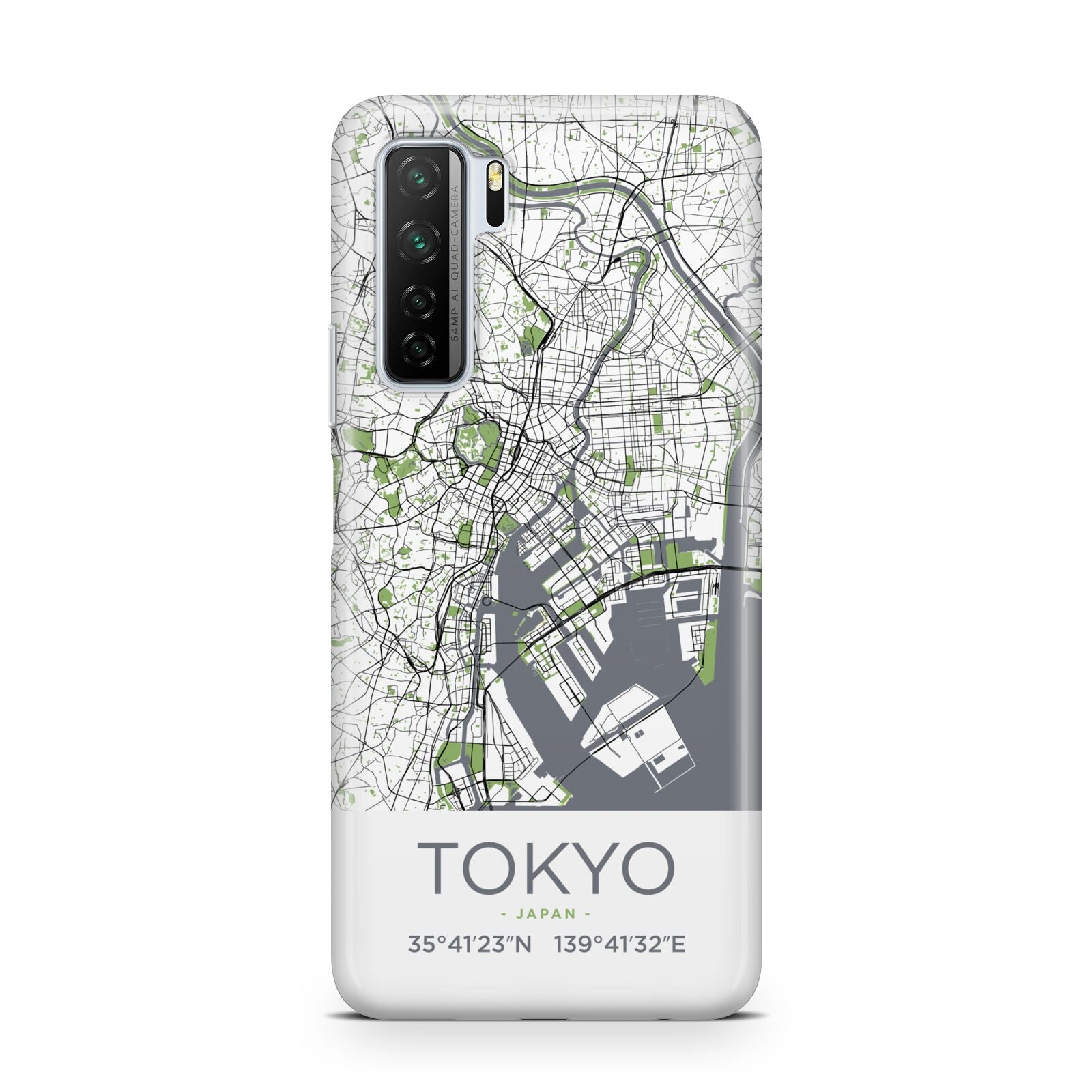 Map of Tokyo Huawei P40 Lite 5G Phone Case