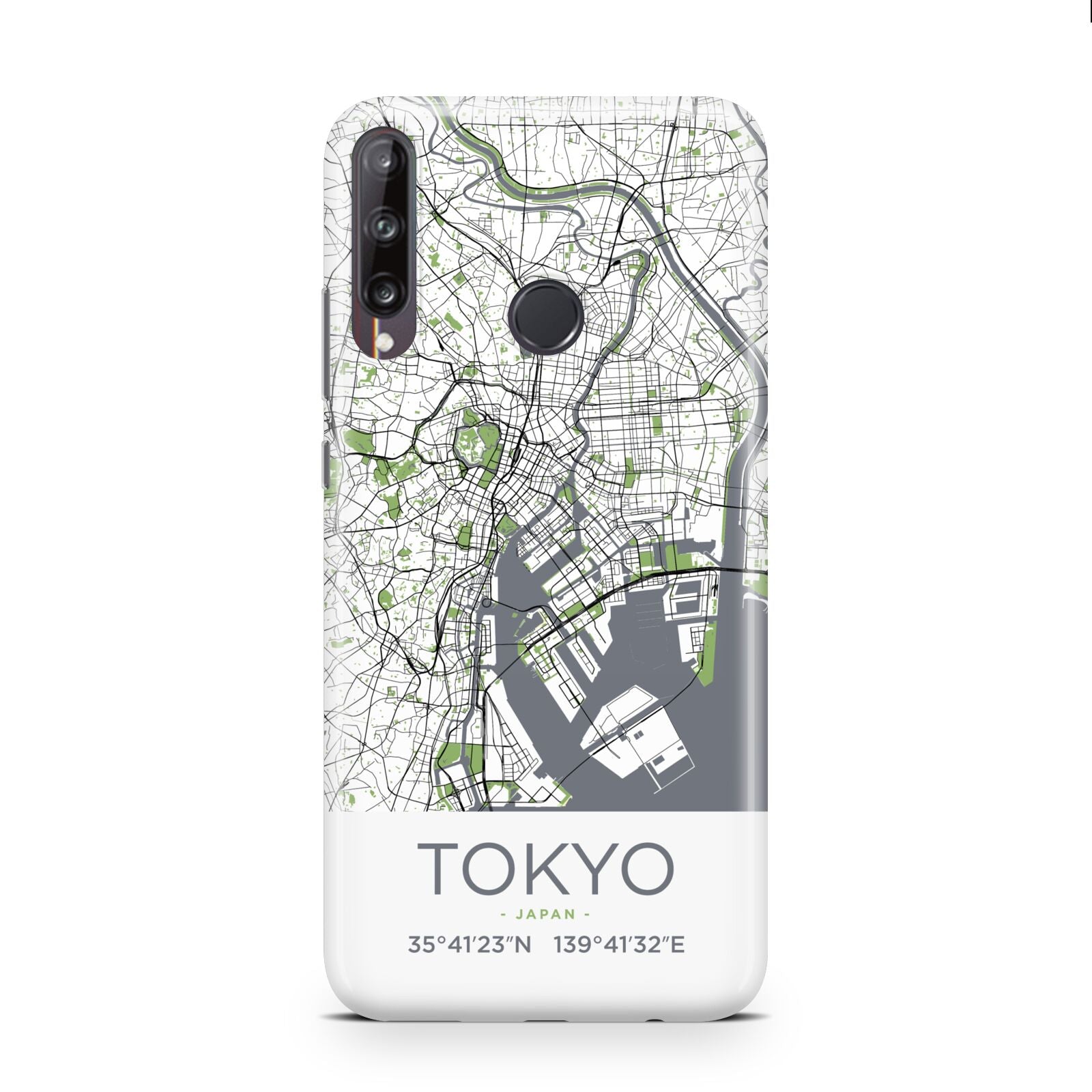 Map of Tokyo Huawei P40 Lite E Phone Case