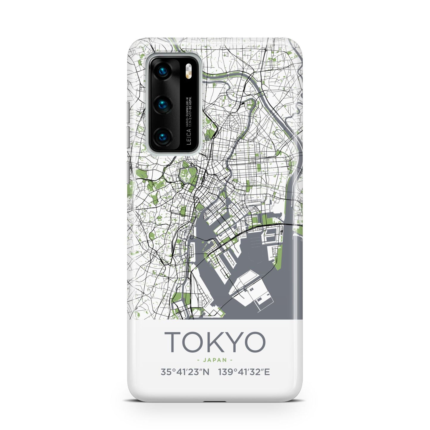 Map of Tokyo Huawei P40 Phone Case